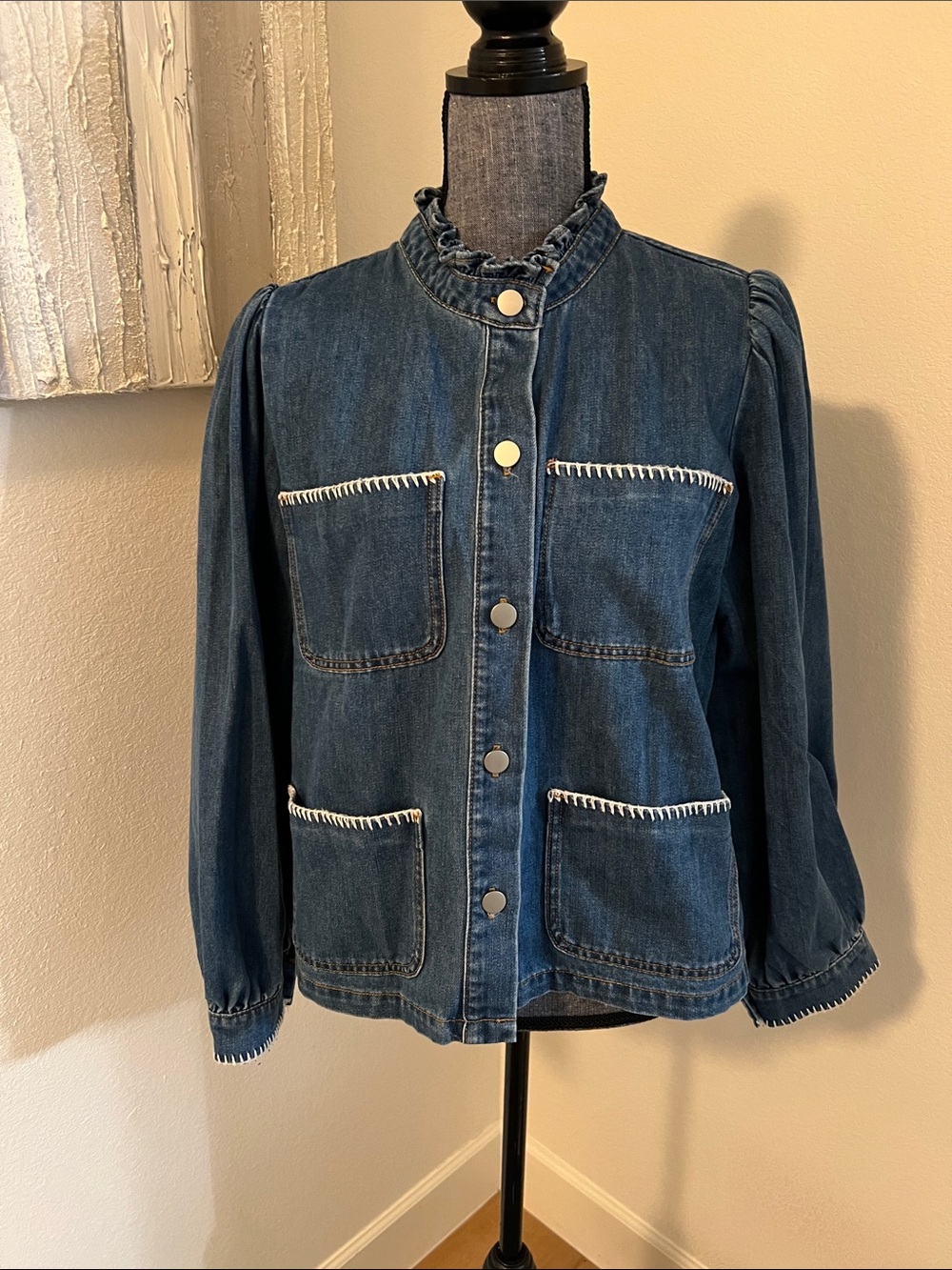 Miou Muse Boutique Denim Shirt Jacket